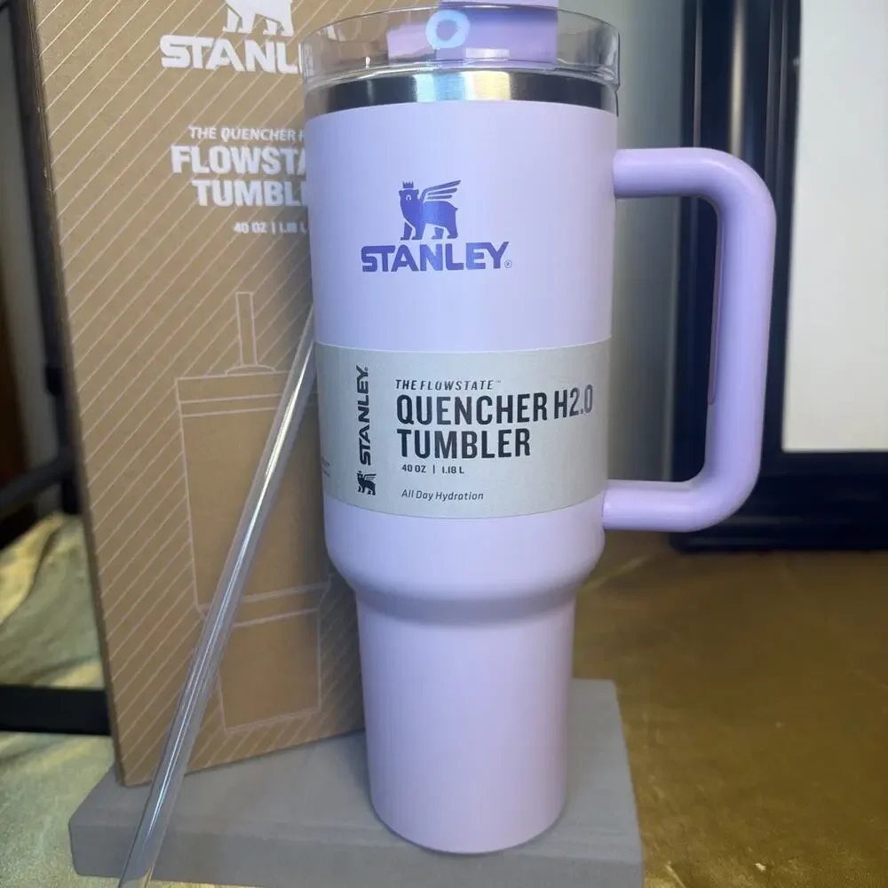 Stanley 40oz Quencher H2.0 FlowState Tumbler Straw Lavender Hydration New in Box